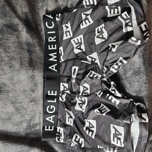 American Eagle Black AE Pattern Boxer Briefs